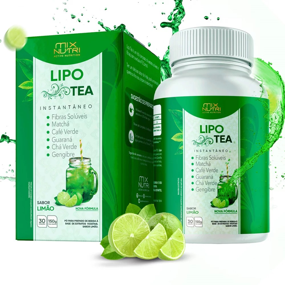 LIPO TEA SABOR LIMÃO 150G MIX NUTRI Foco Alternativo Atacado de