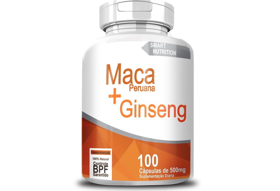 MACA PERUANA COM GINSENG 100CAPS Foco Alternativo Atacado de