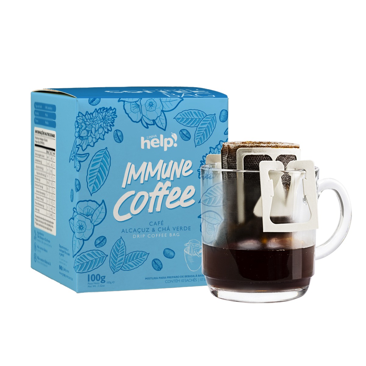 IMMUNE COFFEE – LINHA HELP -DRIP BAG – MISTURA PARA PREPARO DE BEBIDA A ...
