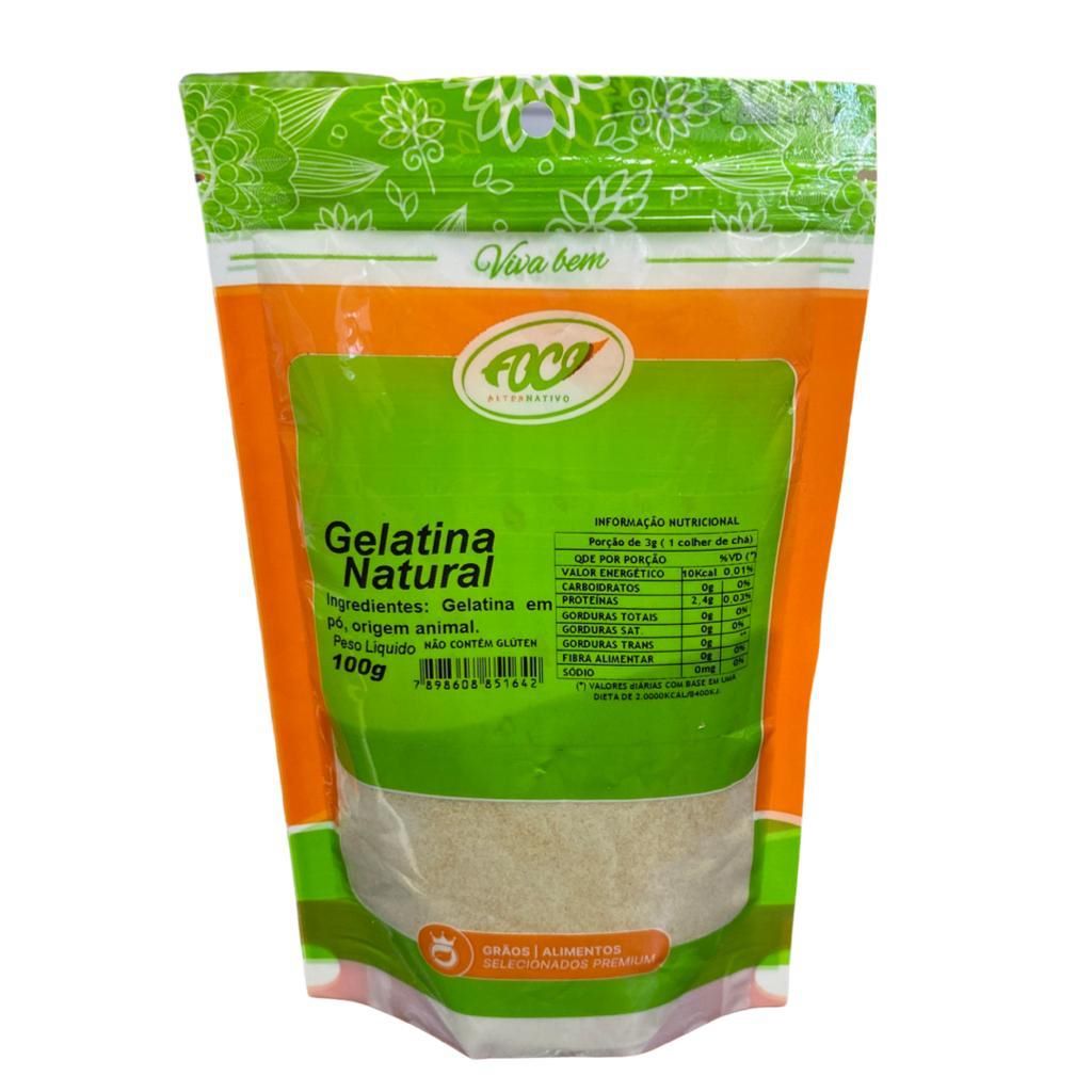 GELATINA NATURAL 250G - FOCO ALTERNATIVO - Foco Alternativo - Atacado ...